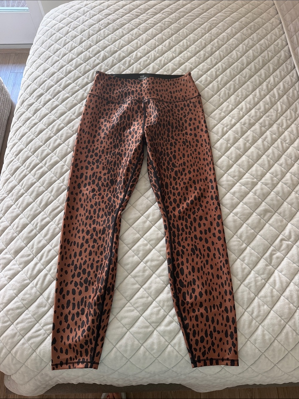 Good American Brown Leopard Print Leggings